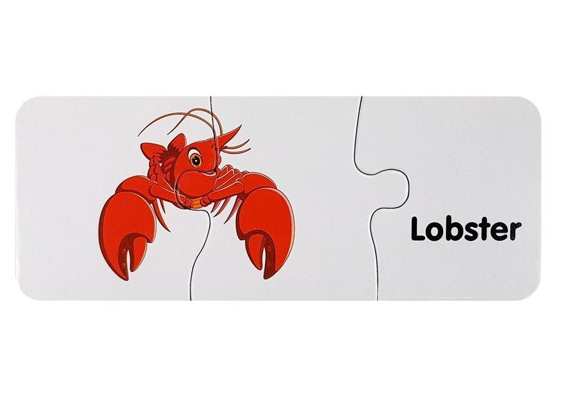 Mokomoji dėlionė - Vandens gyvūnai 10 pav. anglų kalba