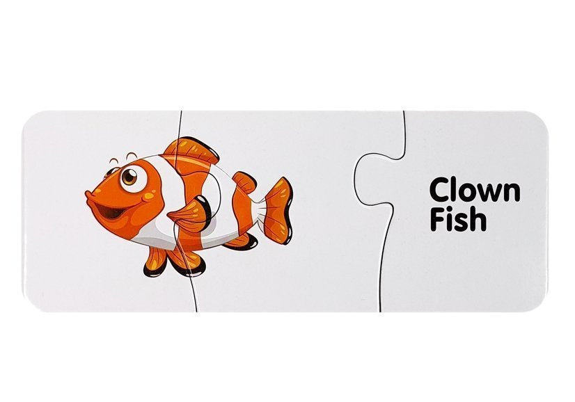 Mokomoji dėlionė - Vandens gyvūnai 10 pav. anglų kalba