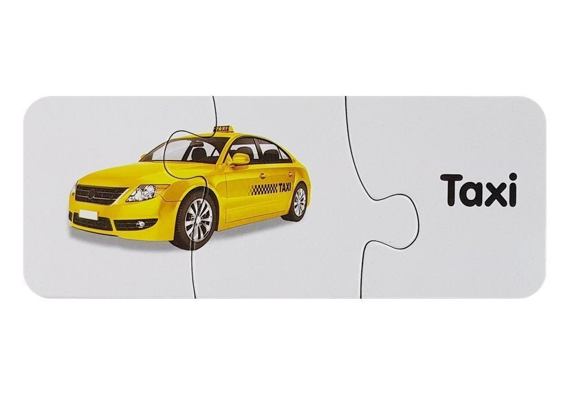 Mokomoji dėlionė - Transporto priemonės 10 pav. anglų kalba