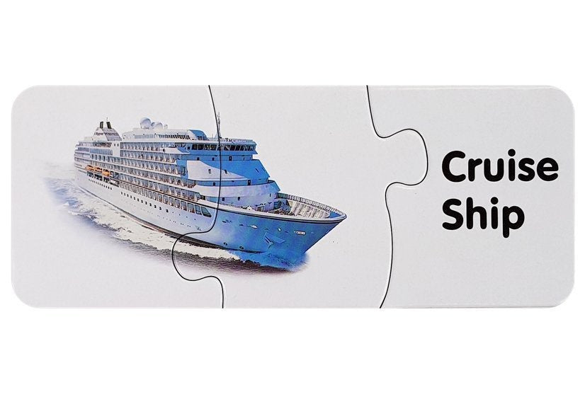 Mokomoji dėlionė - Transporto priemonės 10 pav. anglų kalba