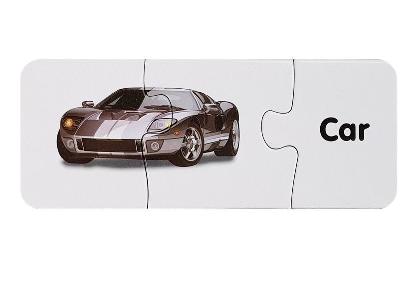 Mokomoji dėlionė - Transporto priemonės 10 pav. anglų kalba