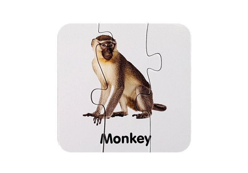 Mokomoji dėlionė - Gyvūnai 10 pav. anglų kalba