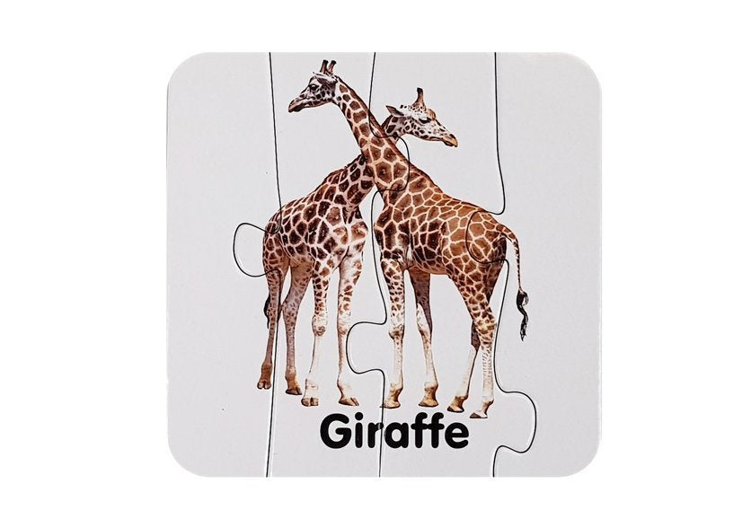 Mokomoji dėlionė - Gyvūnai 10 pav. anglų kalba