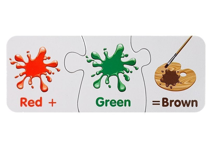 Mokomoji dėlionė - Spalvų žaidimas 10 pav. anglų kalba