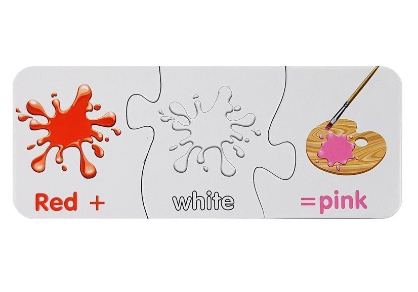 Mokomoji dėlionė - Spalvų žaidimas 10 pav. anglų kalba