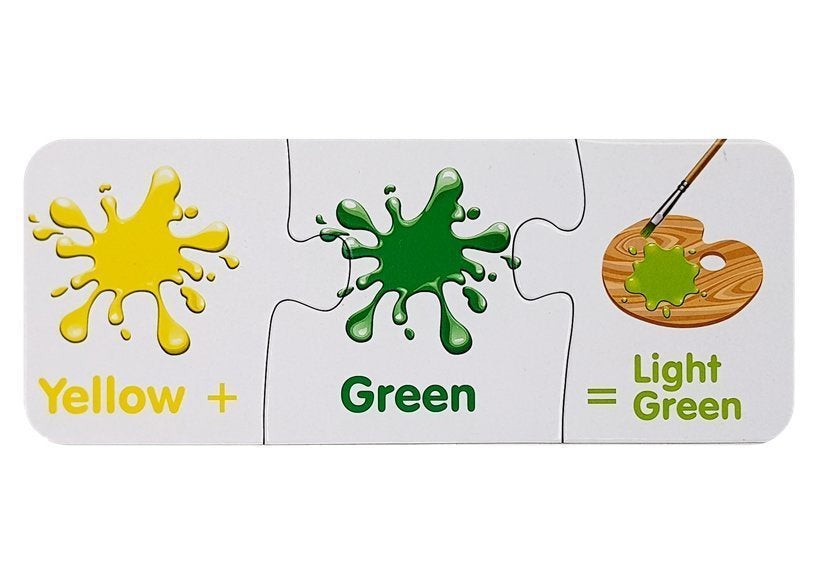 Mokomoji dėlionė - Spalvų žaidimas 10 pav. anglų kalba
