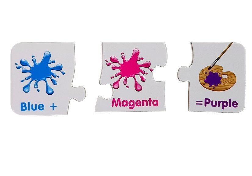 Mokomoji dėlionė - Spalvų žaidimas 10 pav. anglų kalba