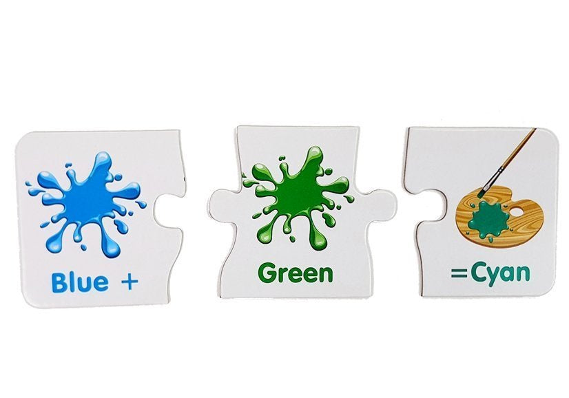 Mokomoji dėlionė - Spalvų žaidimas 10 pav. anglų kalba