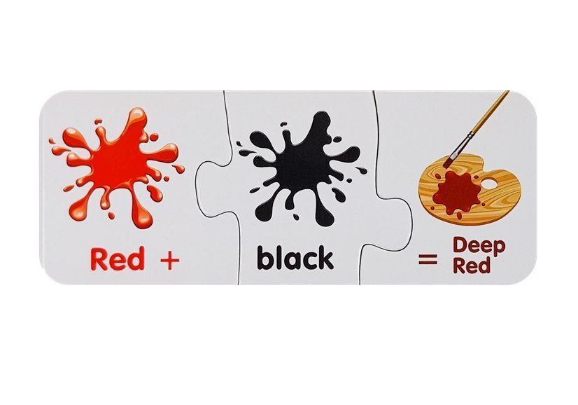Mokomoji dėlionė - Spalvų žaidimas 10 pav. anglų kalba
