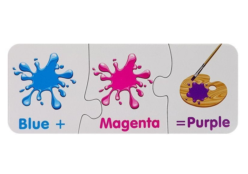Mokomoji dėlionė - Spalvų žaidimas 10 pav. anglų kalba