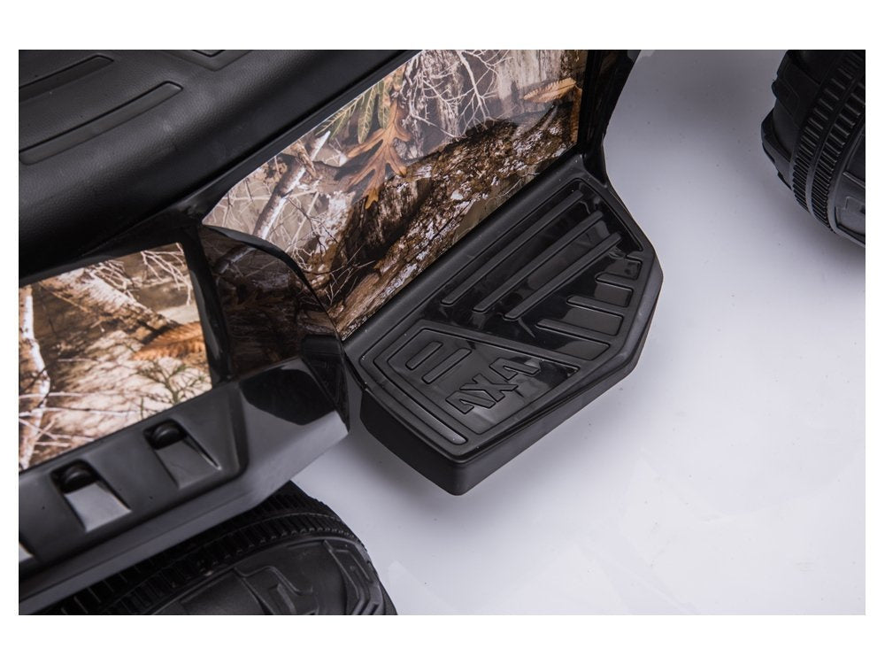 Vienvietis elektinis keturratis vaikams JS320, juodas