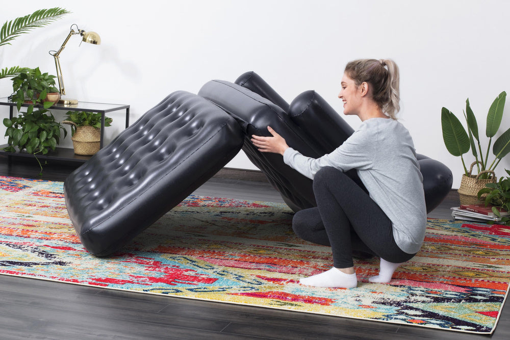 Pripučiama sofa 188x152x64cm, Bestway 75054, juoda