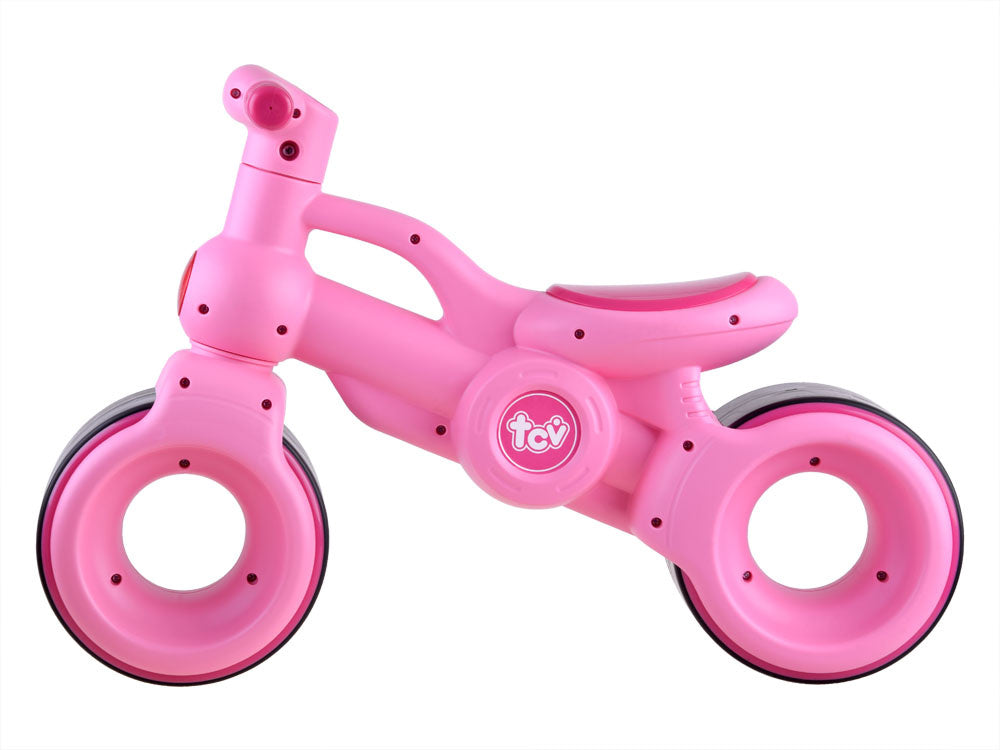 Balansinis lenktyninis dviratis, rožinis