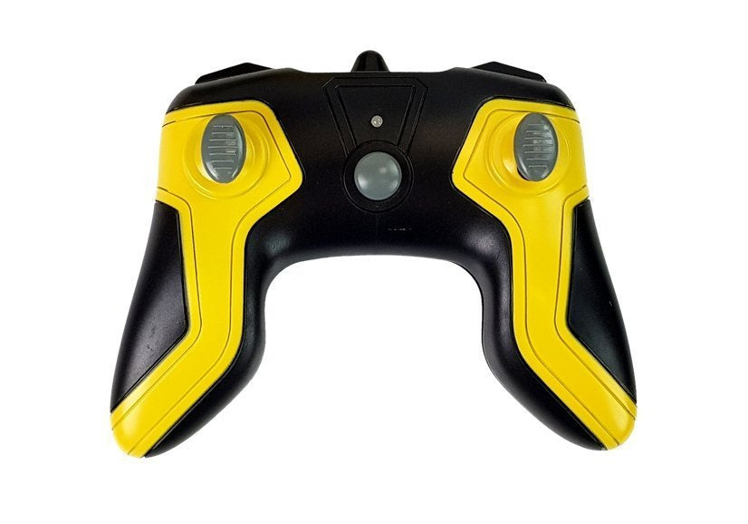 Nuotoliniu būdu valdomas automobilis - amfibija, geltonas