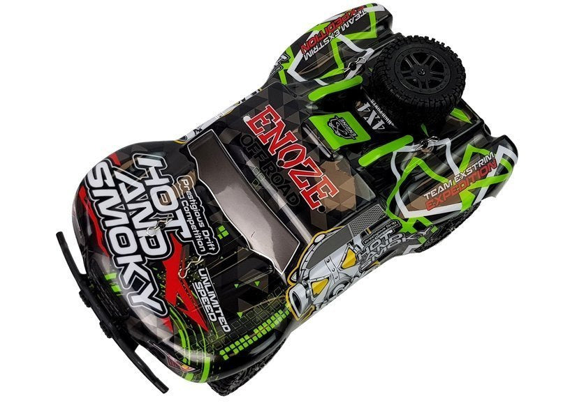 Nuotoliniu būdu valdomas visureigis 4x4 1:18, žalias