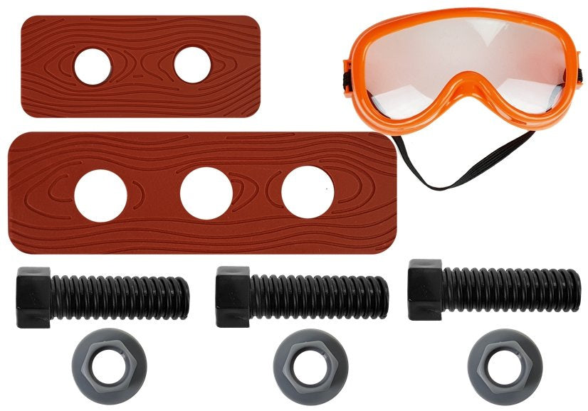 Staliaus įrankių rinkinys su diržu, oranžinis