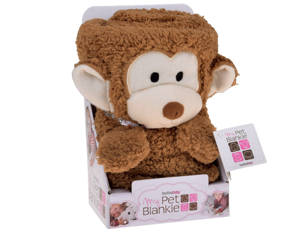 Minkšta antklodė beždžionė, ruda