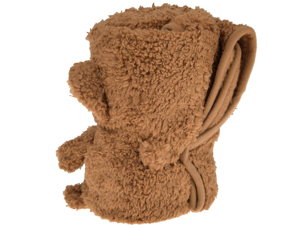 Minkšta antklodė beždžionė, ruda