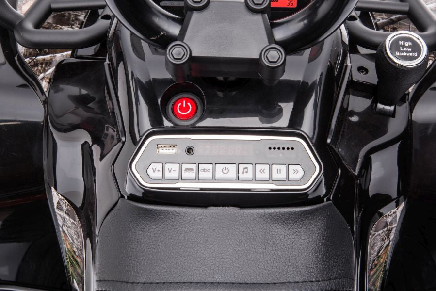 Elektrinis keturratis vaikams UFM JS009, juodas