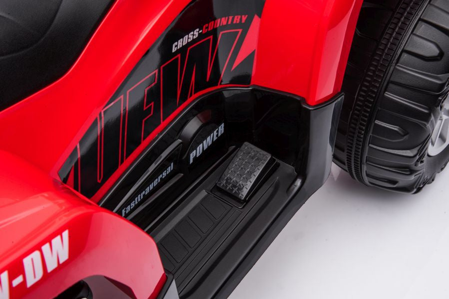 Elektrinis keturratis vaikams UFM JS009, raudonas