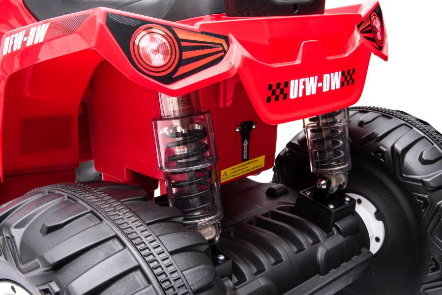 Elektrinis keturratis vaikams UFM JS009, raudonas