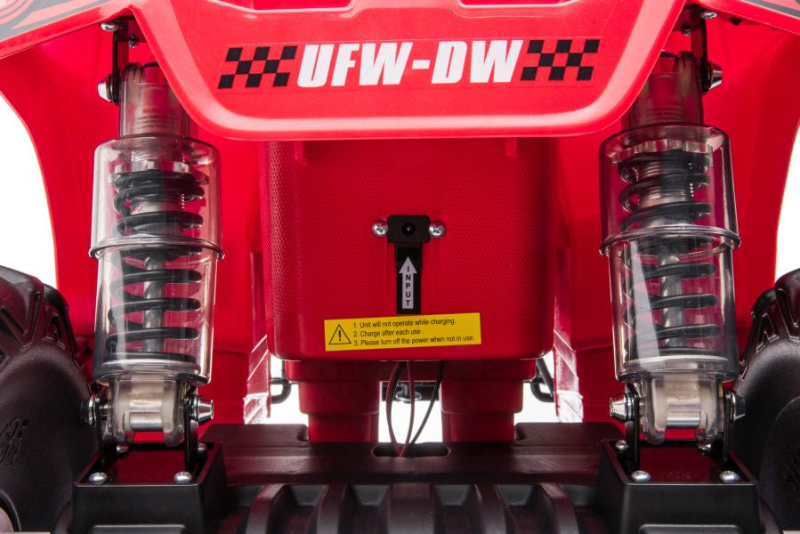 Elektrinis keturratis vaikams UFM JS009, raudonas