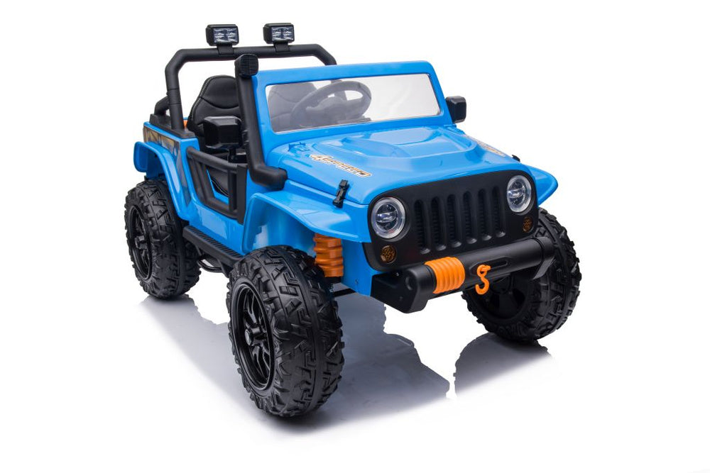 Vienvietis elektromobilis vaikams Jeep Extreme iki 100 kg XB-1118, mėlynas