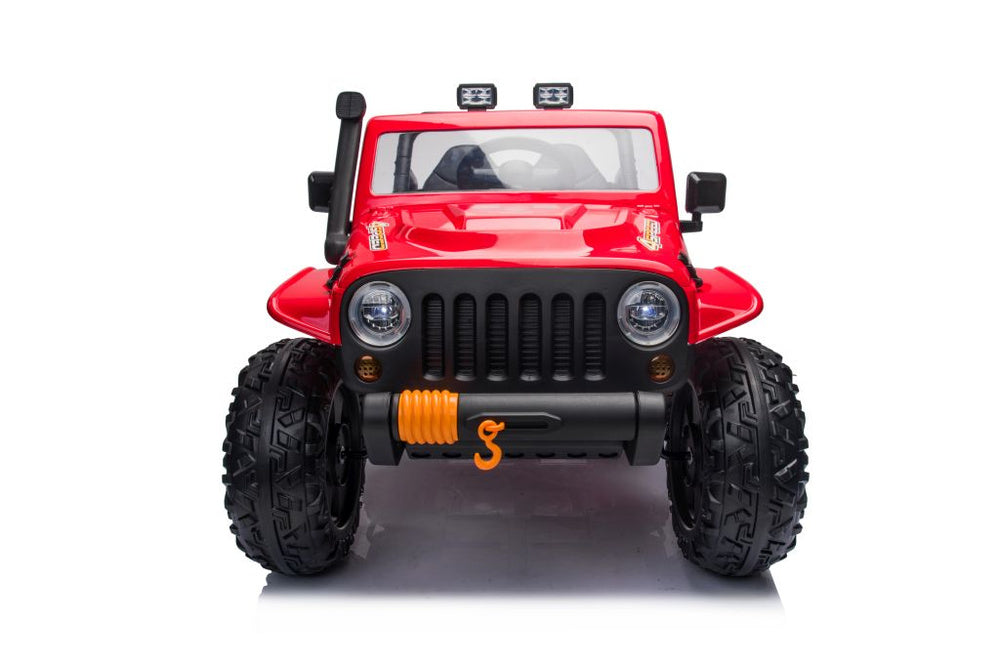 Vienvietis elektromobilis vaikams Jeep Extreme iki 100 kg XB-1118, raudonas