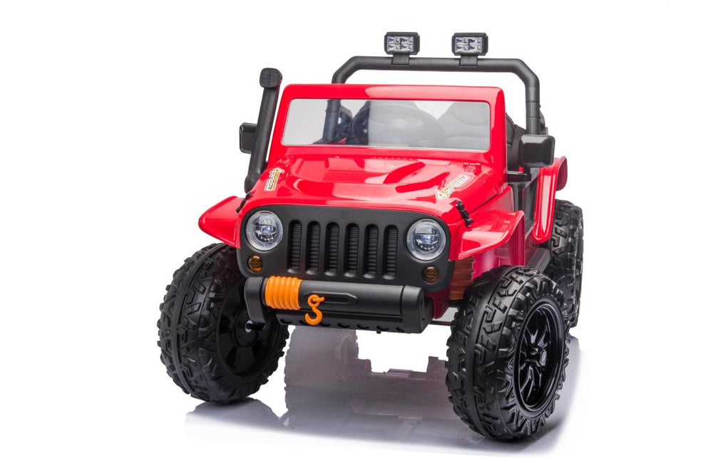 Vienvietis elektromobilis vaikams Jeep Extreme iki 100 kg XB-1118, raudonas