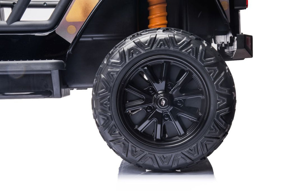 Vienvietis elektromobilis vaikams Jeep Extreme iki 100 kg XB-1118, juodas