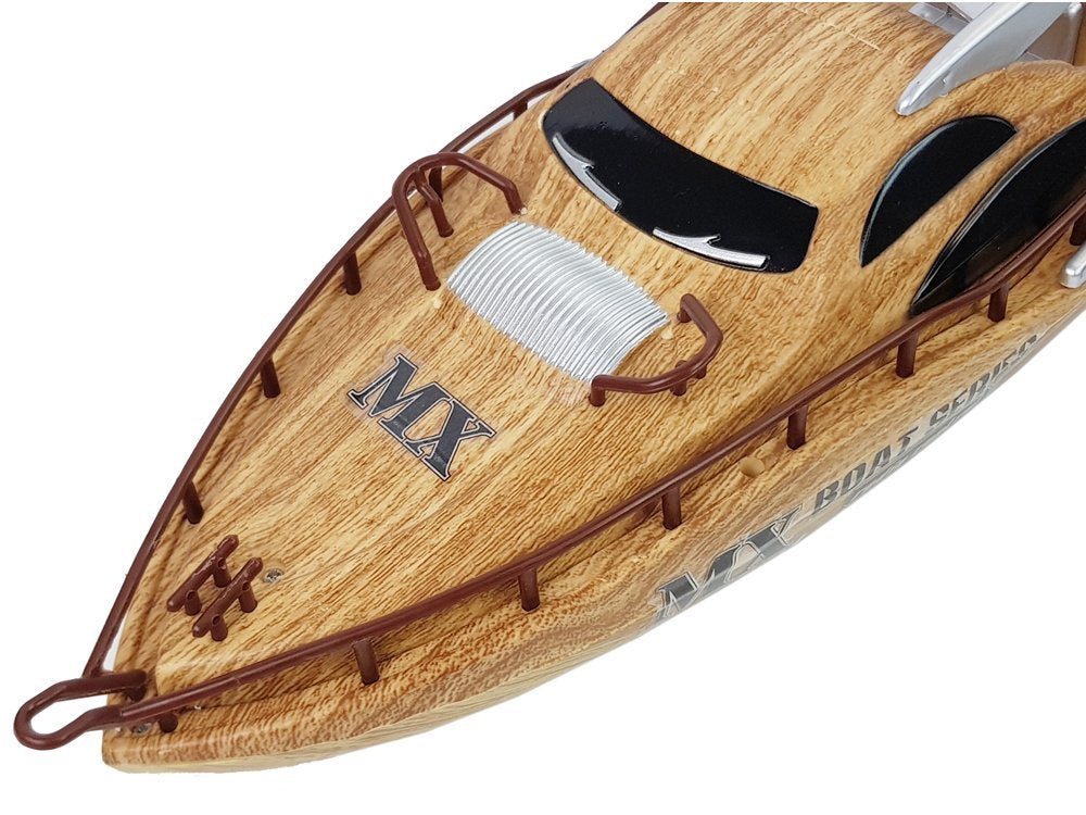 Nuotoliniu būdu valdomas kateris 38 cm, medžio spalvos