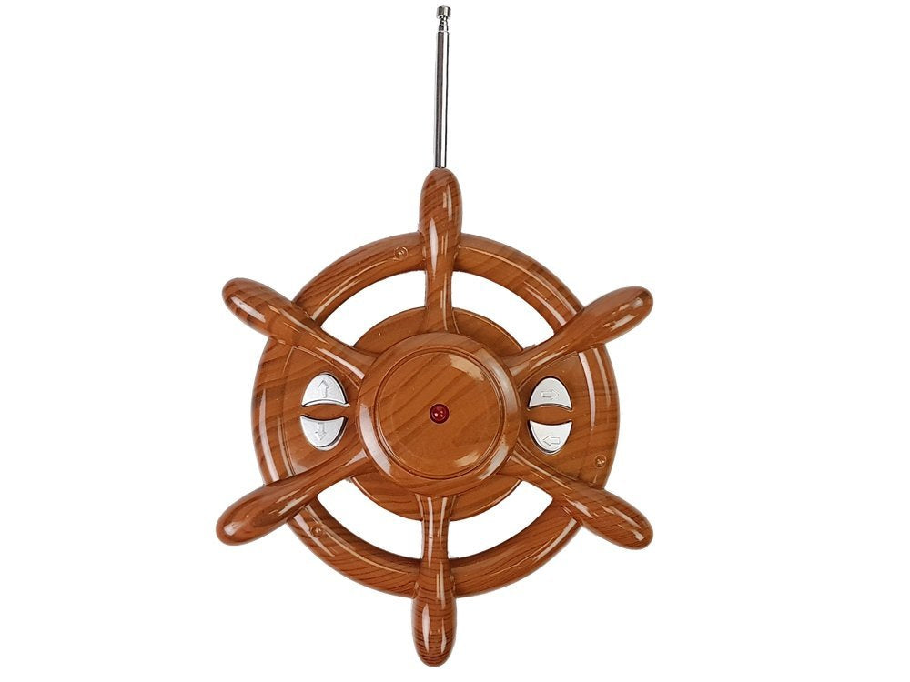 Nuotoliniu būdu valdomas kateris 38 cm, medžio spalvos