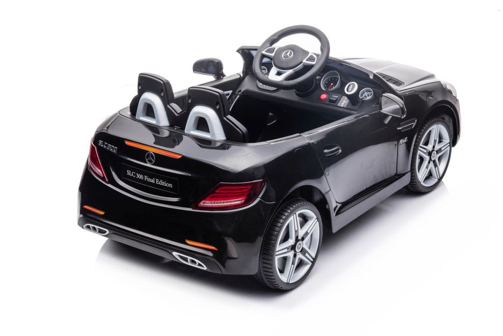 Dvivietis elektromobilis vaikams Mercedes SLC 300, juodas