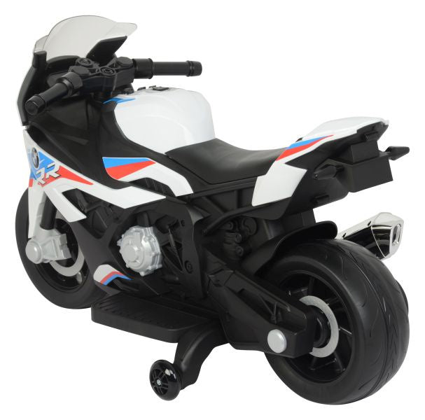 Elektrinis motociklas vaikams BMW S1000RR, baltas