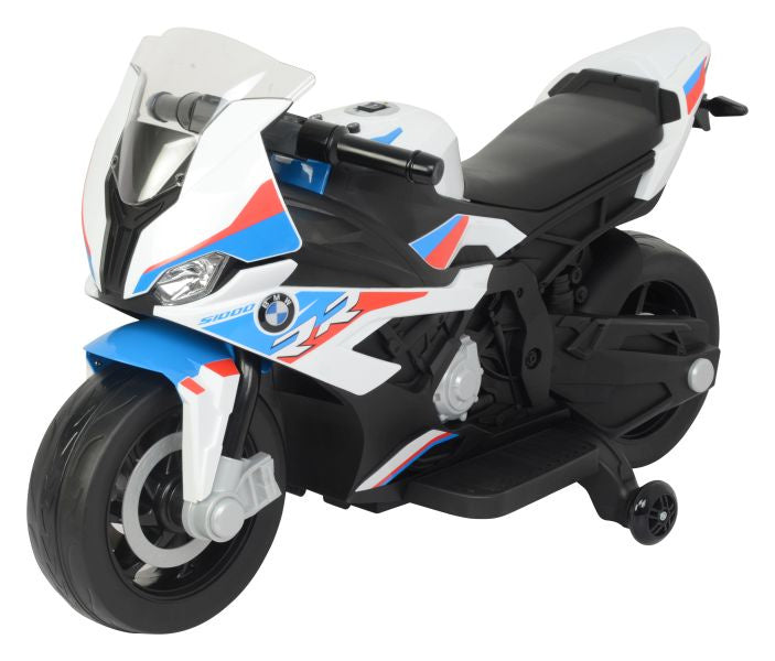 Elektrinis motociklas vaikams BMW S1000RR, baltas