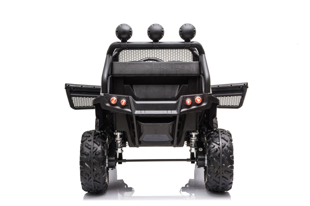 Vaikiškas vienvietis elektromobilis Mercedes Benz Unimog S, kamufliažas lakuotas