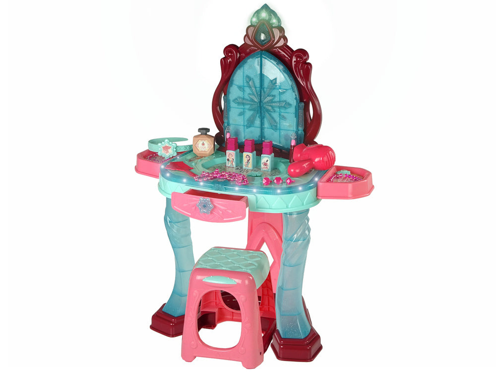 Kosmetikos staliukas su veidrodžiu ir šviesomis