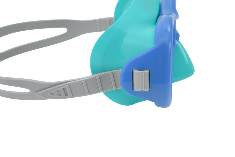 Nardymo kaukė su vamzdeliu, mėlyna