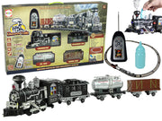 Didžiulis traukinio rinkinys su garų, šviesos ir garso efektais 206,5 cm