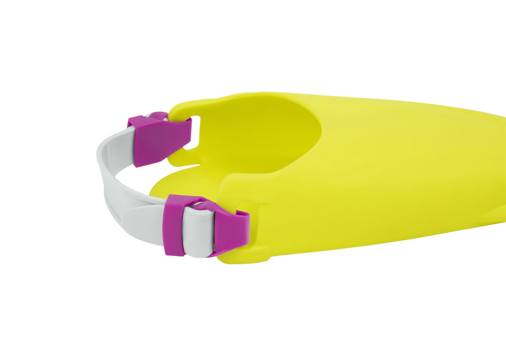 Nardymo rinkinys vaikams „Kaukė, plaukmenys, vamzdelis“, geltonas