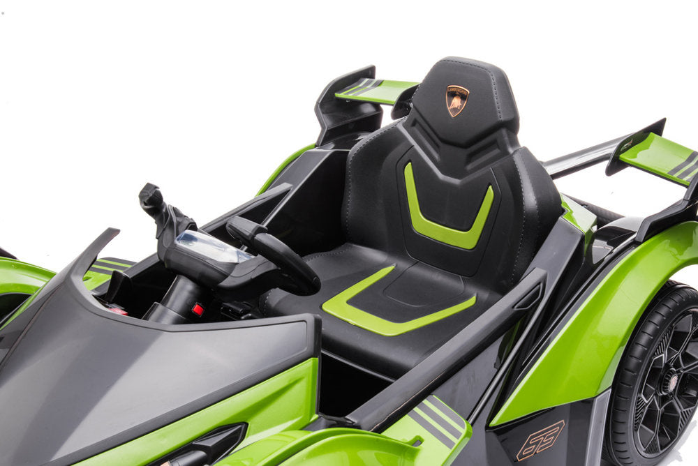 Vienvietis elektromobilis vaikams Lamborghini GT HL528, žalias