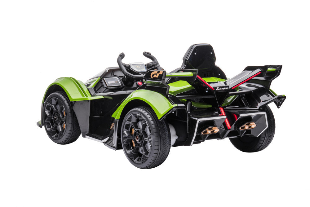 Vienvietis elektromobilis vaikams Lamborghini GT HL528, žalias