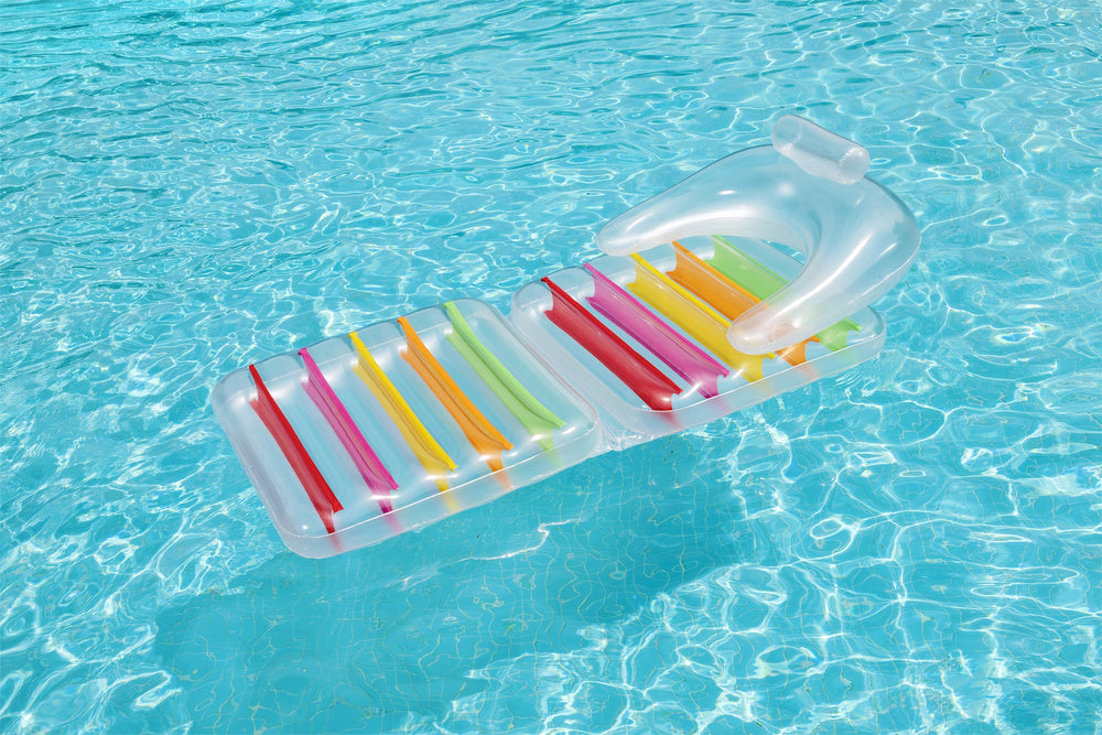 Pripučiamas čiužinys fotelis 201 x 89 cm, permatomas