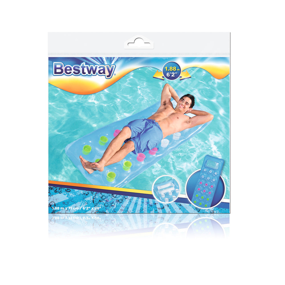 Pripučiamas vandens čiužinys 188 x 71 cm, mėlynas