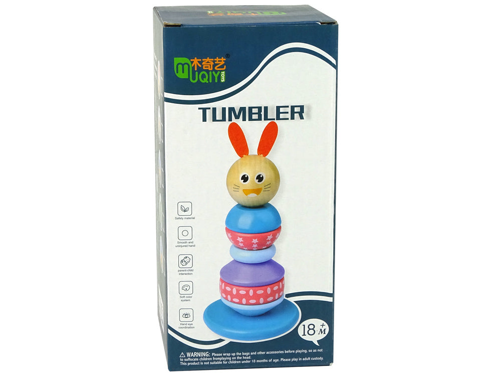 Medinė mokomoji piramidės, šuo su kepure