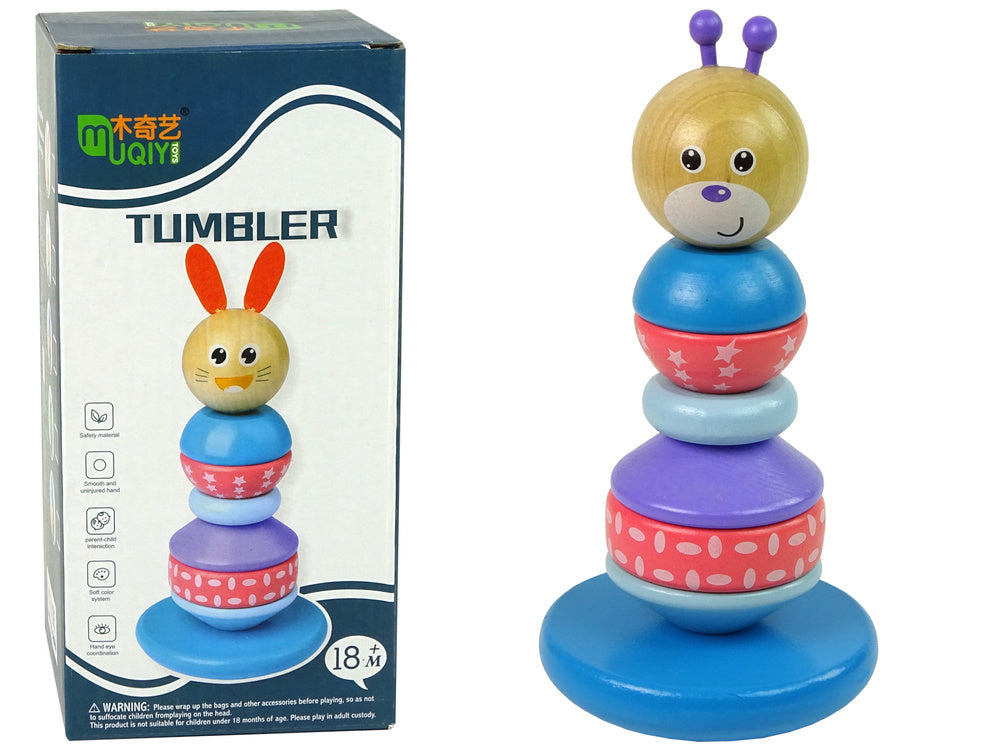 Medinė piramidė - balansavimo bokštas ,,Meškiukas''