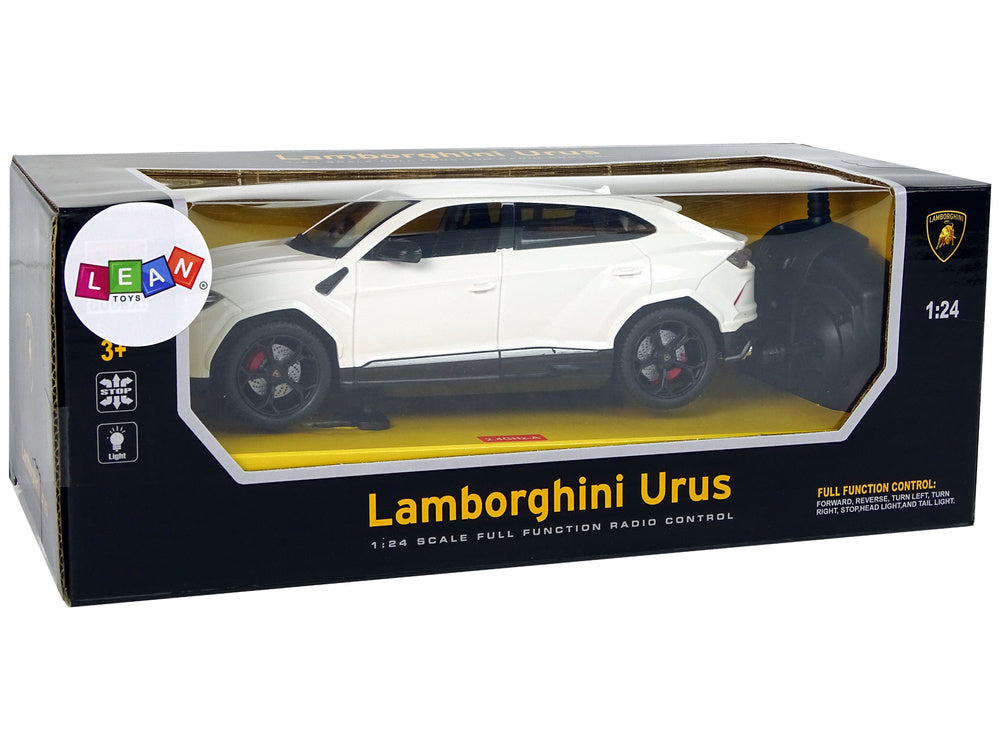 Radijo bangomis valdomas Lamborghini Urus 1:24 baltas
