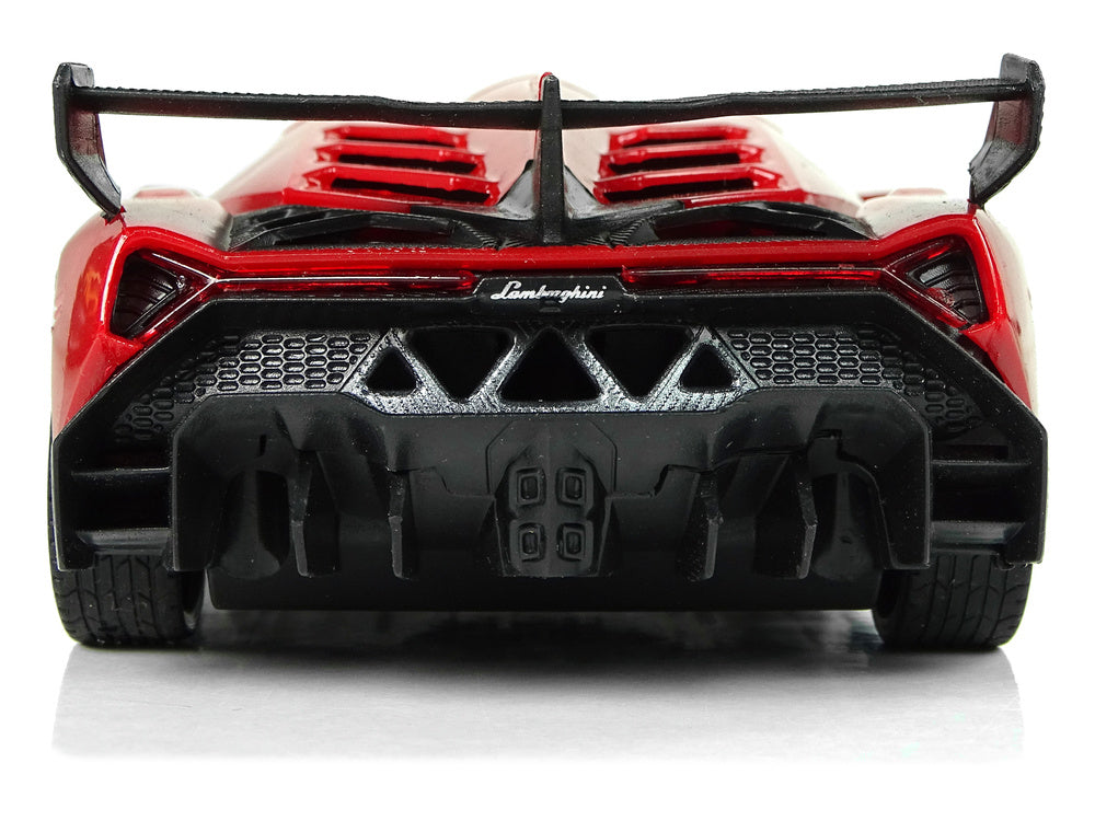 Radijo bangomis valdomas Lamborghini Veneno 1:24 raudonas su pulteliu