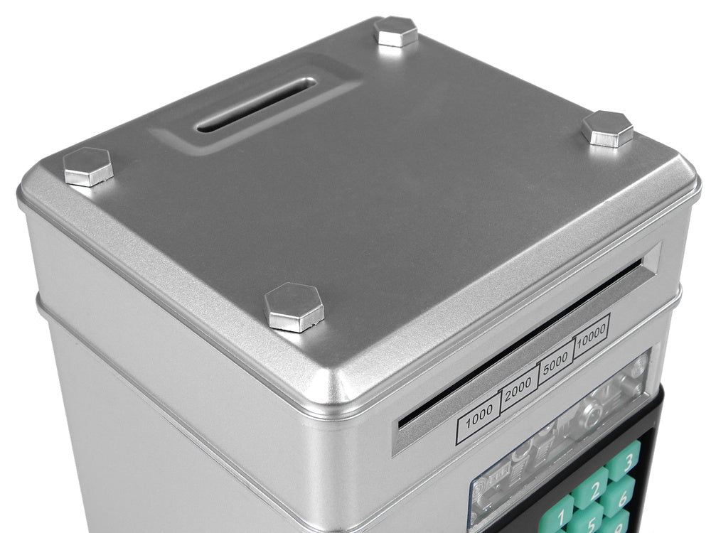 Taupyklė vaikams elektrinis seifas, sidabrinis