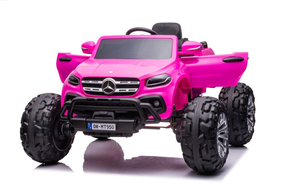 Vienvietis vaikiškas elektromobilis Mercedes DK-MT950, barbie pink